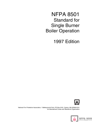 NFPA 8501 PDF NFPA 8501 PDF